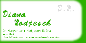 diana modjesch business card